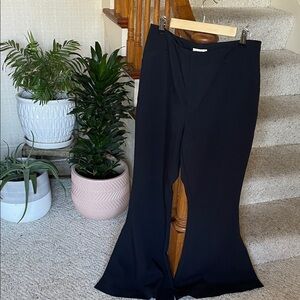 Anthropologie Maeve Black Wide Leg Trouser Slacks
